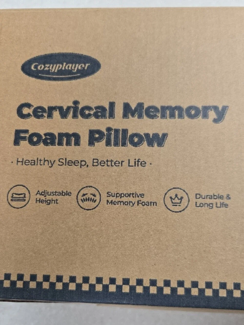 Cozyplayer Cervical Memory Foam Pillow New In Box